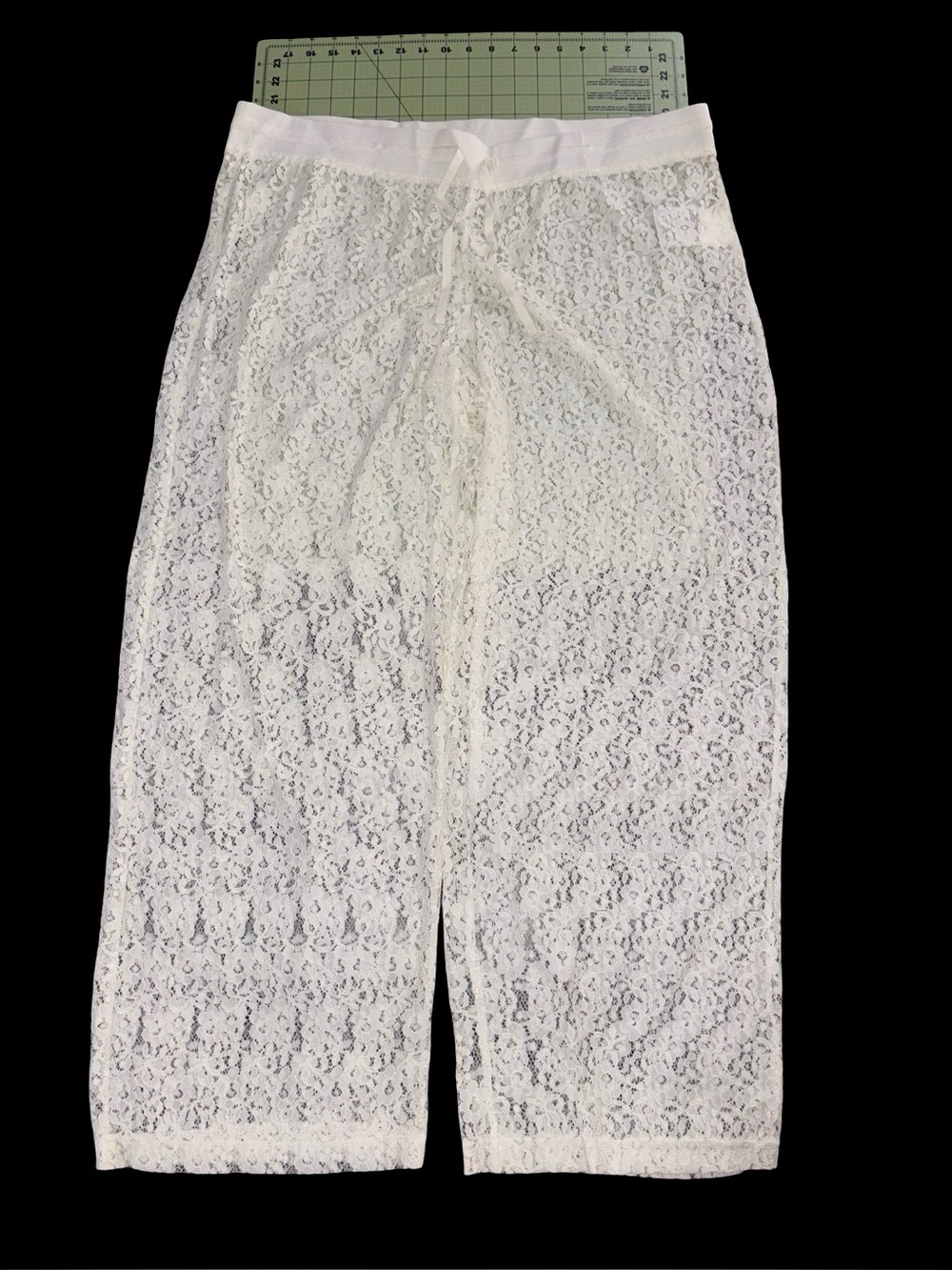David’s Bridal Wide Leg Lace Pants size XL